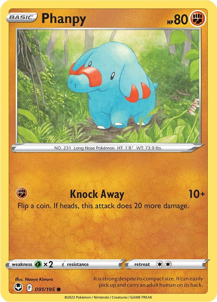 Phanpy (091/195) [Sword & Shield: Silver Tempest] | Good Games Cannington