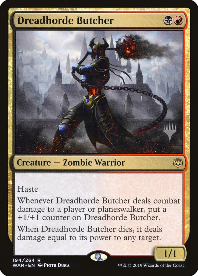 Dreadhorde Butcher (Promo Pack) [War of the Spark Promos] | Good Games Cannington