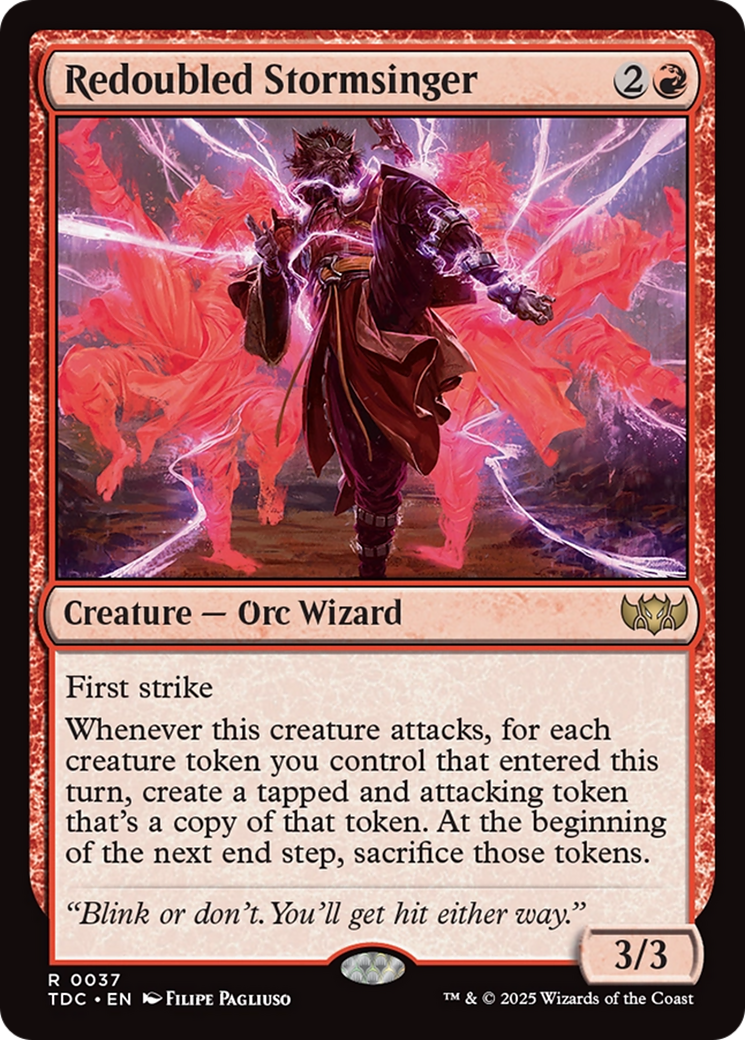 Redoubled Stormsinger [Tarkir: Dragonstorm Commander] | Good Games Cannington