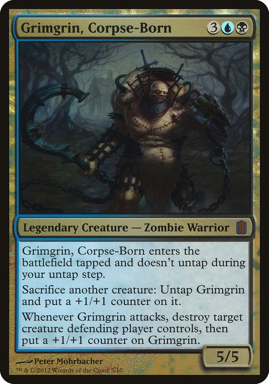 Grimgrin, Corpse-Born (Oversized) [Commander's Arsenal Oversized] | Good Games Cannington