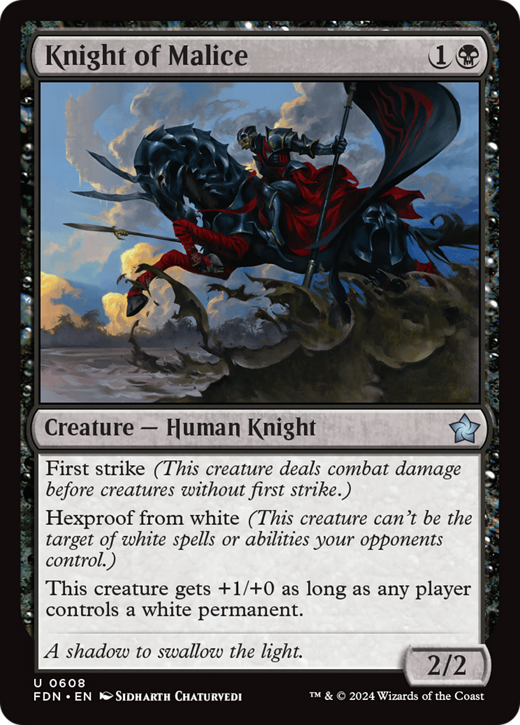 Knight of Malice [Foundations] | Good Games Cannington