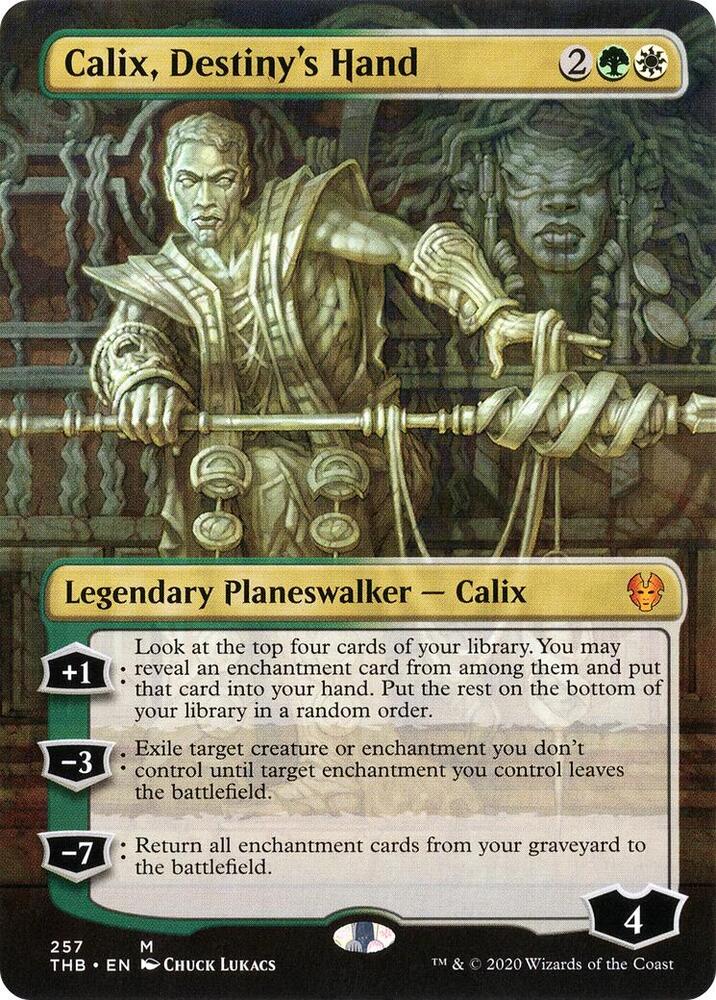 Calix, Destiny's Hand 257/254 (Theros Beyond Death)  - Borderless | Good Games Cannington