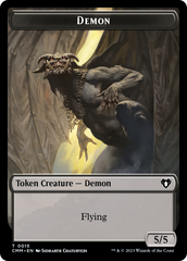 Eldrazi Spawn // Demon Double-Sided Token [Commander Masters Tokens] | Good Games Cannington