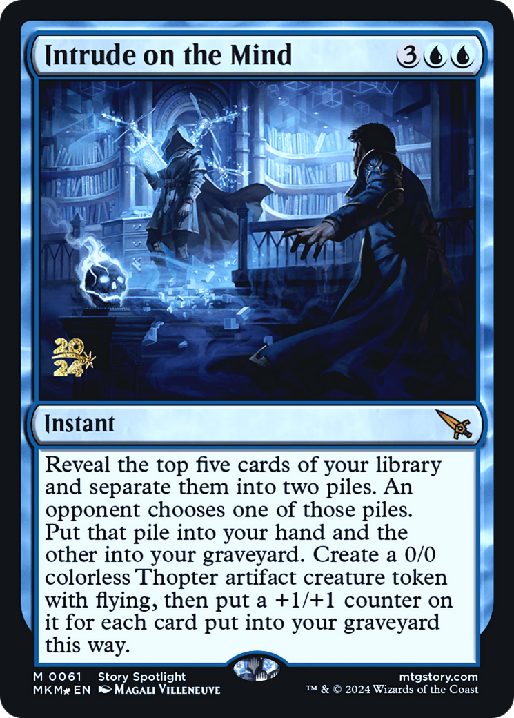 Intrude on the Mind [Murders at Karlov Manor Prerelease Promos] | Good Games Cannington