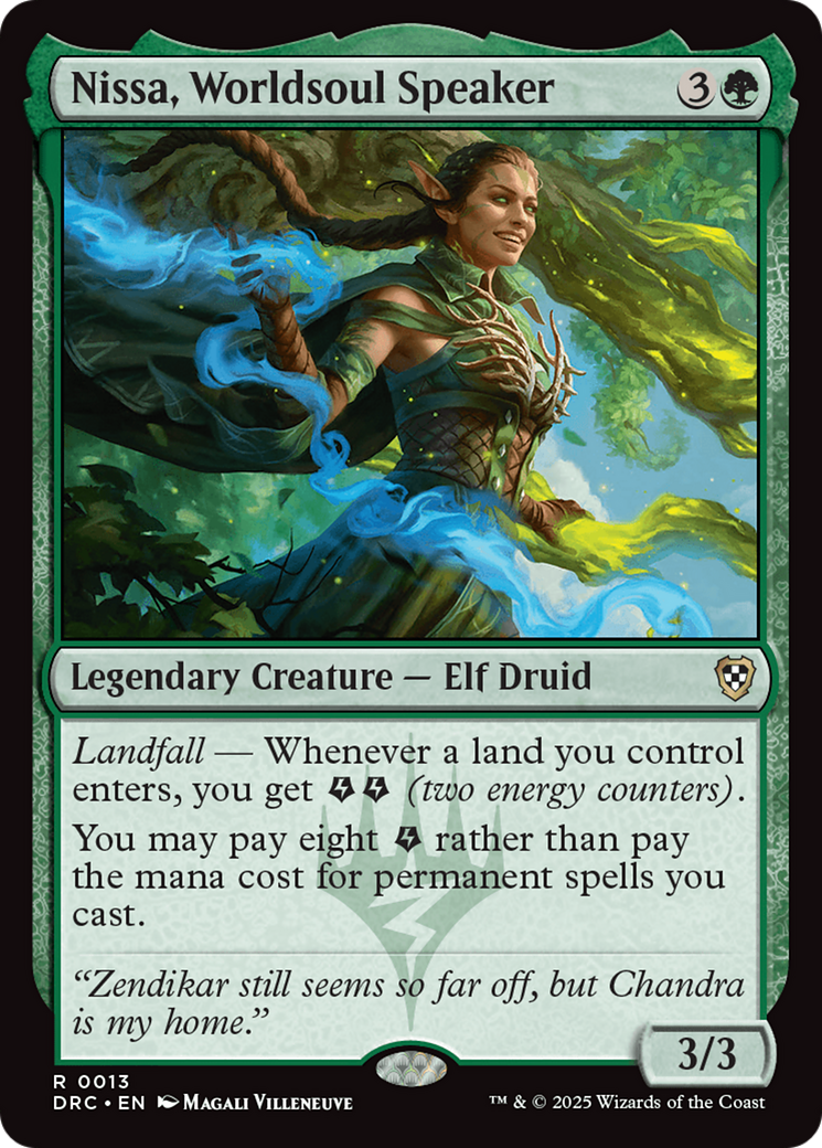Nissa, Worldsoul Speaker [Aetherdrift Commander] | Good Games Cannington
