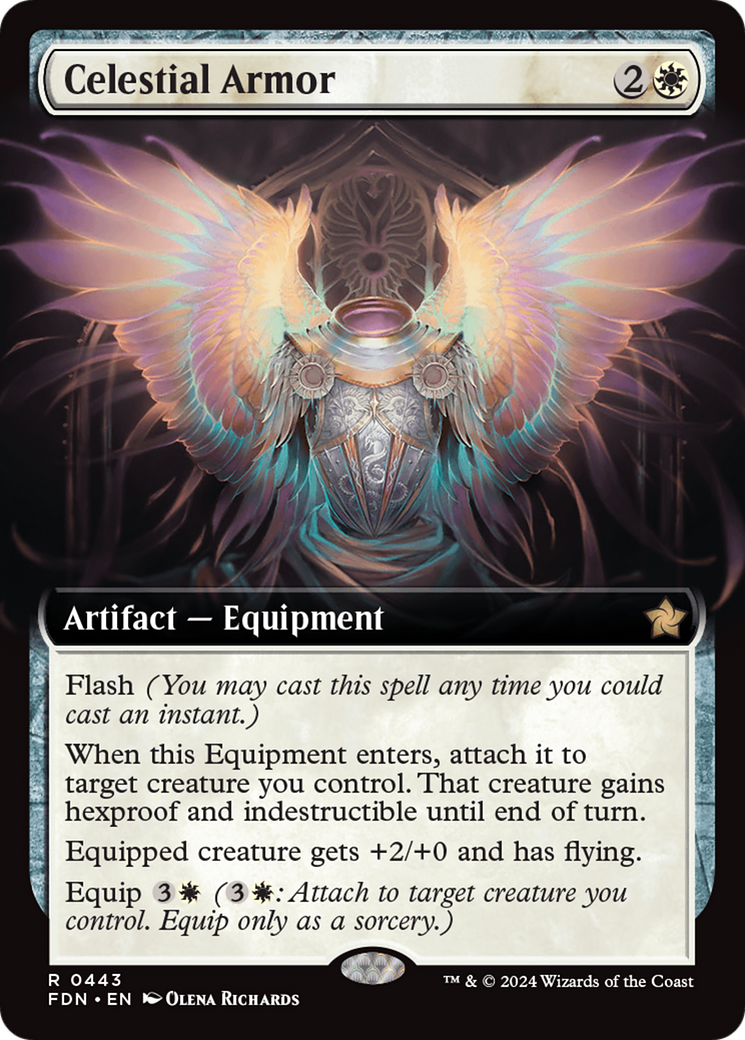 Celestial Armor (Extended Art) [Foundations] | Good Games Cannington