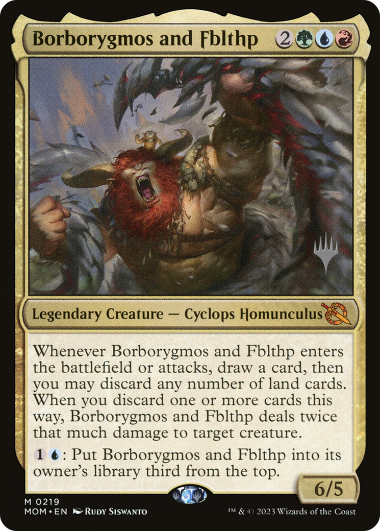 Borborygmos and Fblthp (Promo Pack) [March of the Machine Promos] | Good Games Cannington