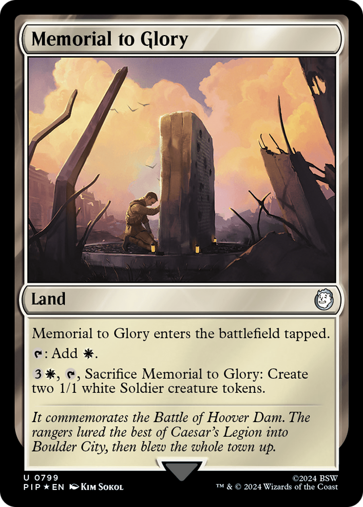 Memorial to Glory (Surge Foil) [Fallout] | Good Games Cannington