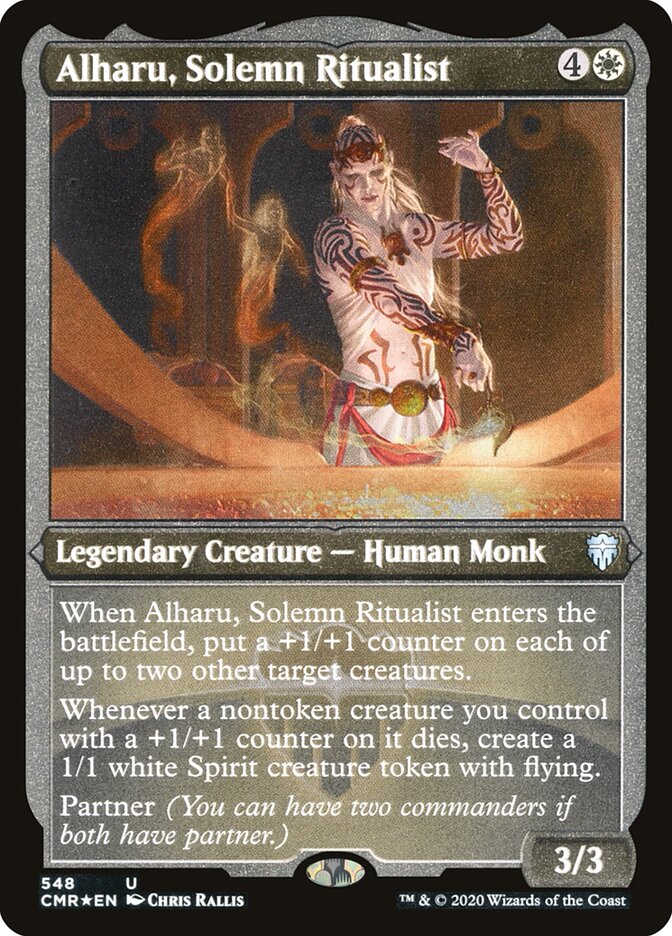 Alharu, Solemn Ritualist (Etched) [Commander Legends] | Good Games Cannington