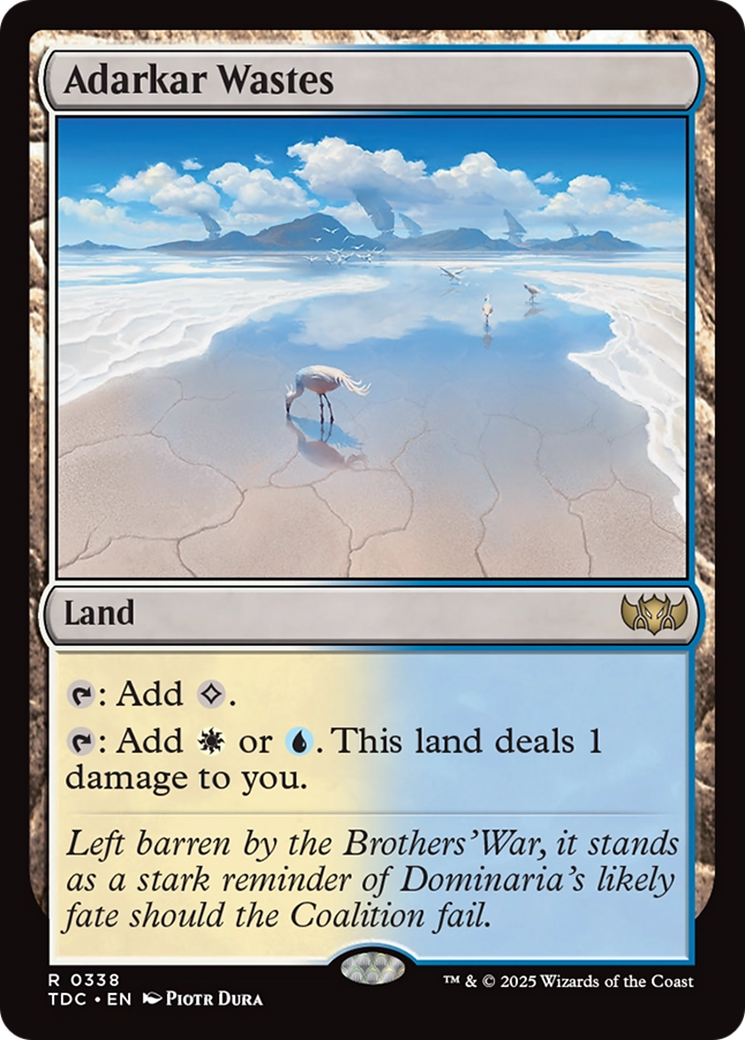 Adarkar Wastes [Tarkir: Dragonstorm Commander] | Good Games Cannington