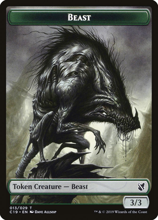 Beast Token (013/029) [Commander 2019 Tokens] | Good Games Cannington