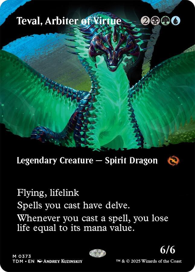 Teval Arbiter of Virtue Borderless 373 (Tarkir: Dragonstorm)  | Good Games Cannington