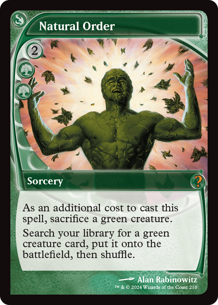 Natural Order (Future Sight) [Mystery Booster 2] | Good Games Cannington