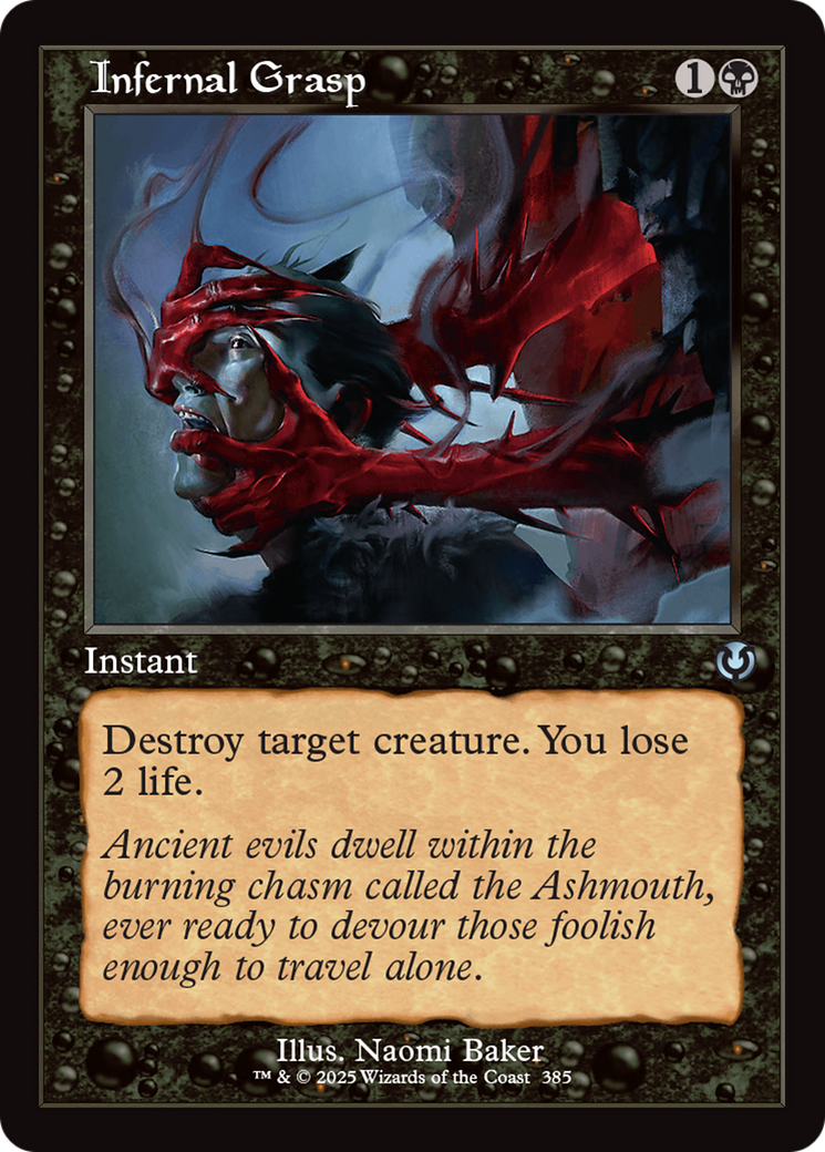 Infernal Grasp (Retro Frame) [Innistrad Remastered] | Good Games Cannington