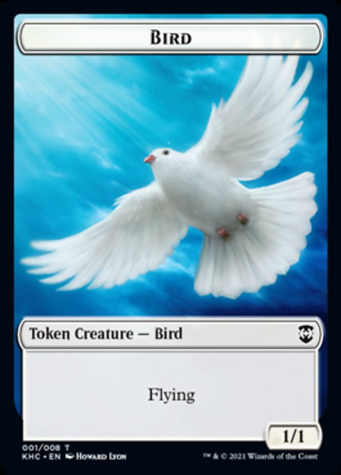 Bird Token [Kaldheim Commander Tokens] | Good Games Cannington
