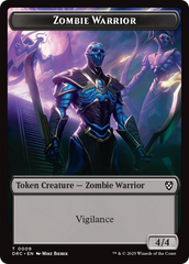 Zombie Army // Zombie Warrior Double-Sided Token [Aetherdrift Tokens] | Good Games Cannington
