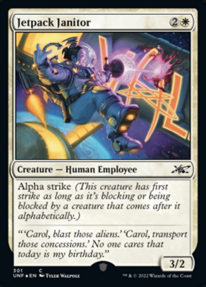 Jetpack Janitor (Galaxy Foil) [Unfinity] | Good Games Cannington