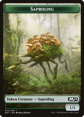 Bird // Saproling Double-Sided Token [Core Set 2021 Tokens] | Good Games Cannington
