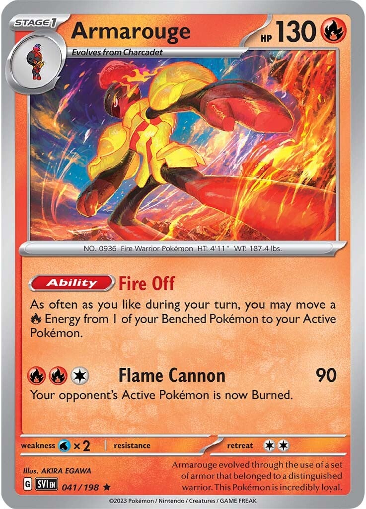 Armarouge (041/198) [Scarlet & Violet: Base Set] | Good Games Cannington