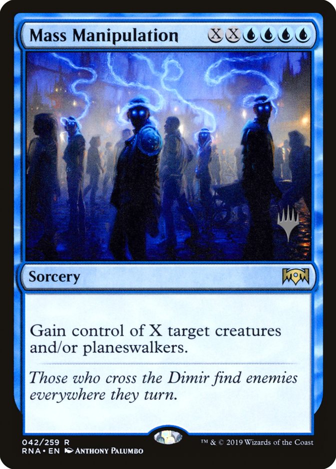 Mass Manipulation (Promo Pack) [Ravnica Allegiance Promos] | Good Games Cannington
