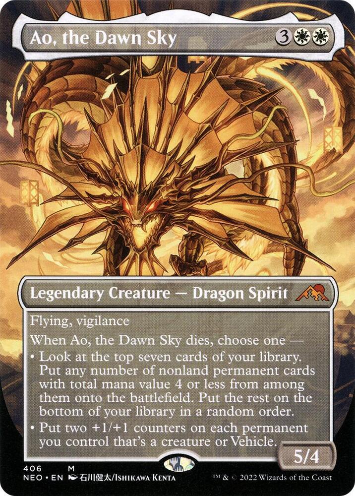 Ao, the Dawn Sky 406/302 (Kamigawa: Neon Dynasty)  - Showcase | Good Games Cannington
