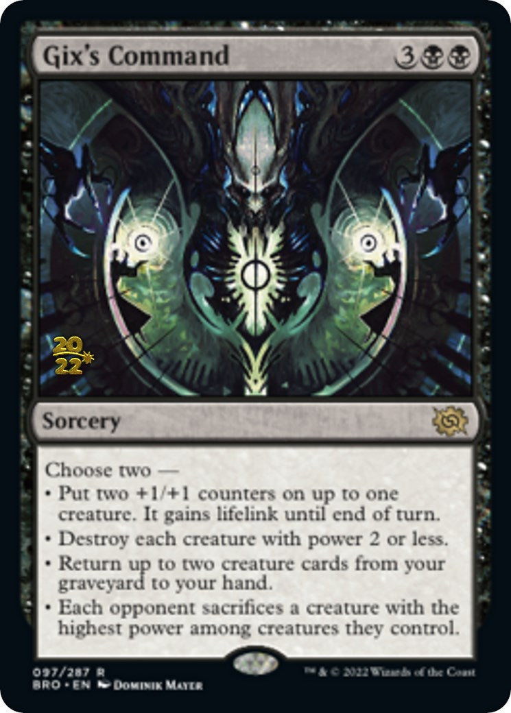 Gix's Command [The Brothers' War Prerelease Promos] | Good Games Cannington