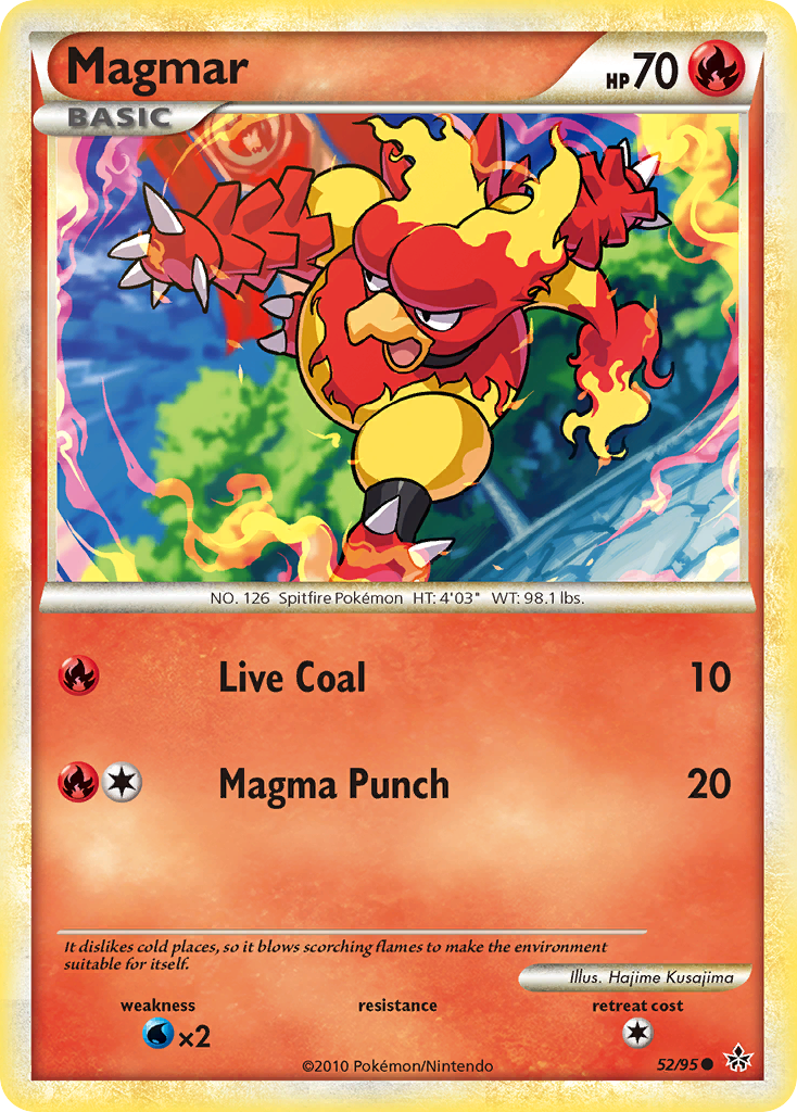 Magmar (52/95) [HeartGold & SoulSilver: Unleashed] | Good Games Cannington
