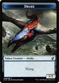 Drake // Human Double-Sided Token [Commander 2019 Tokens] | Good Games Cannington