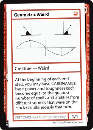 Geometric Weird (2021 Edition) [Mystery Booster Playtest Cards] | Good Games Cannington