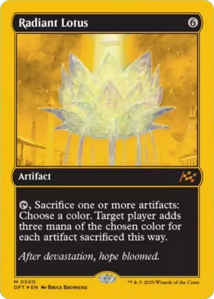 Radiant Lotus (First-Place Foil) [Aetherdrift] | Good Games Cannington
