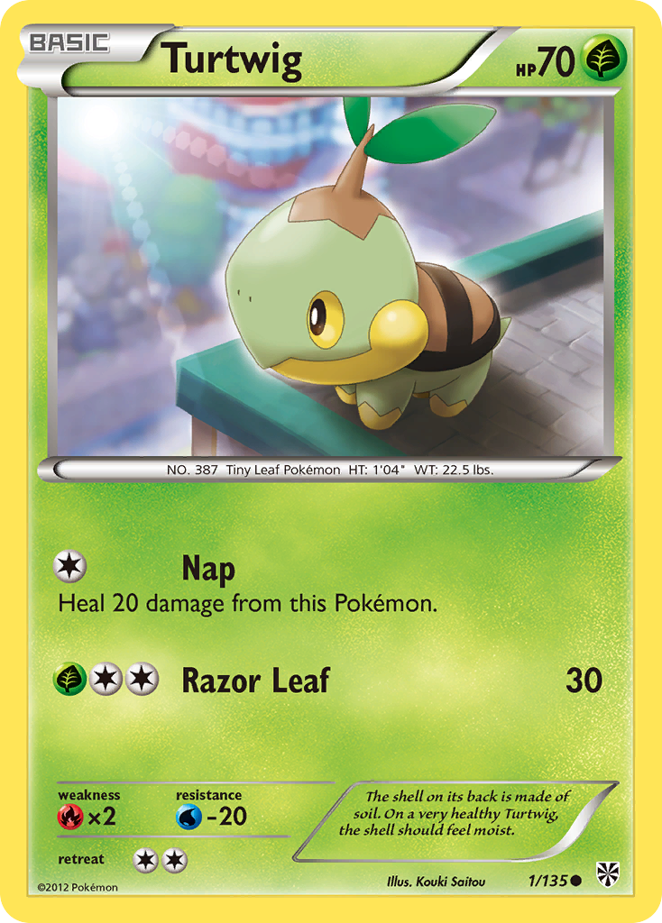 Turtwig (1/135) [Black & White: Plasma Storm] | Good Games Cannington