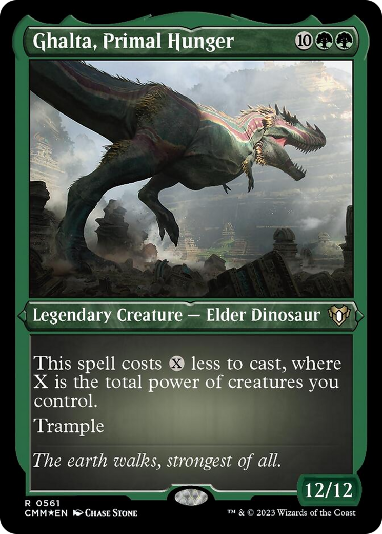 Ghalta, Primal Hunger (Foil Etched) [Commander Masters] | Good Games Cannington