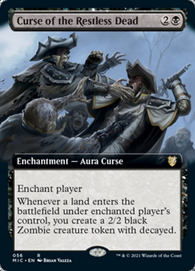 Curse of the Restless Dead (Extended Art) [Innistrad: Midnight Hunt Commander] | Good Games Cannington