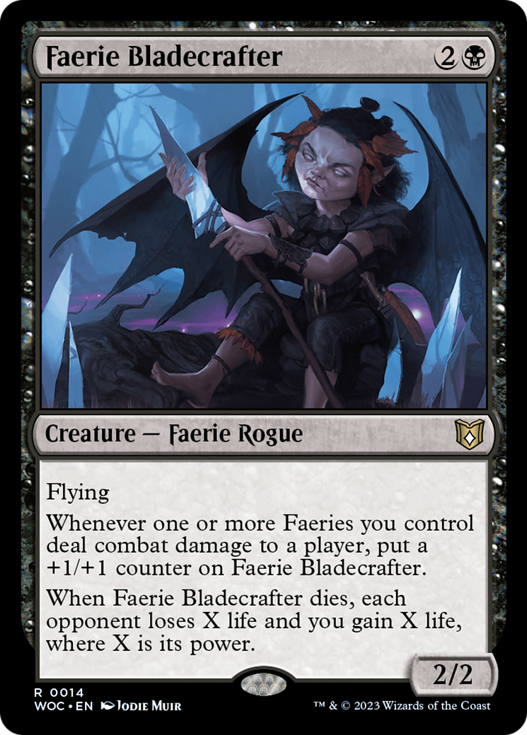 Faerie Bladecrafter [Wilds of Eldraine Commander] | Good Games Cannington