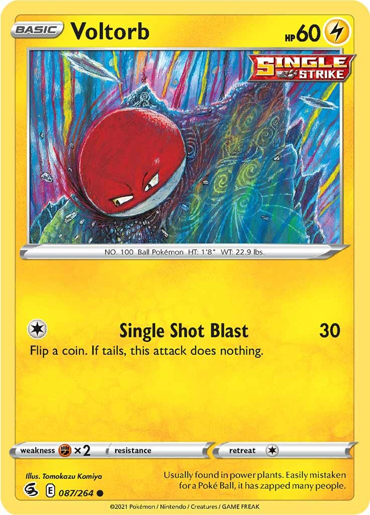 Voltorb (087/264) [Sword & Shield: Fusion Strike] | Good Games Cannington