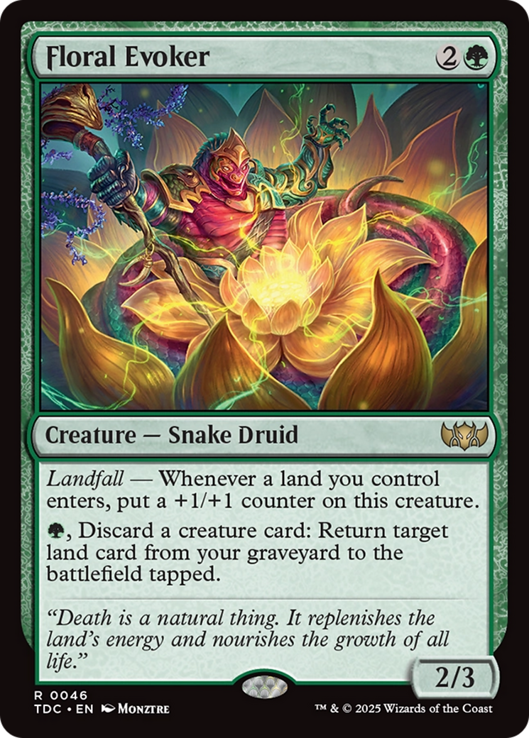 Floral Evoker [Tarkir: Dragonstorm Commander] | Good Games Cannington