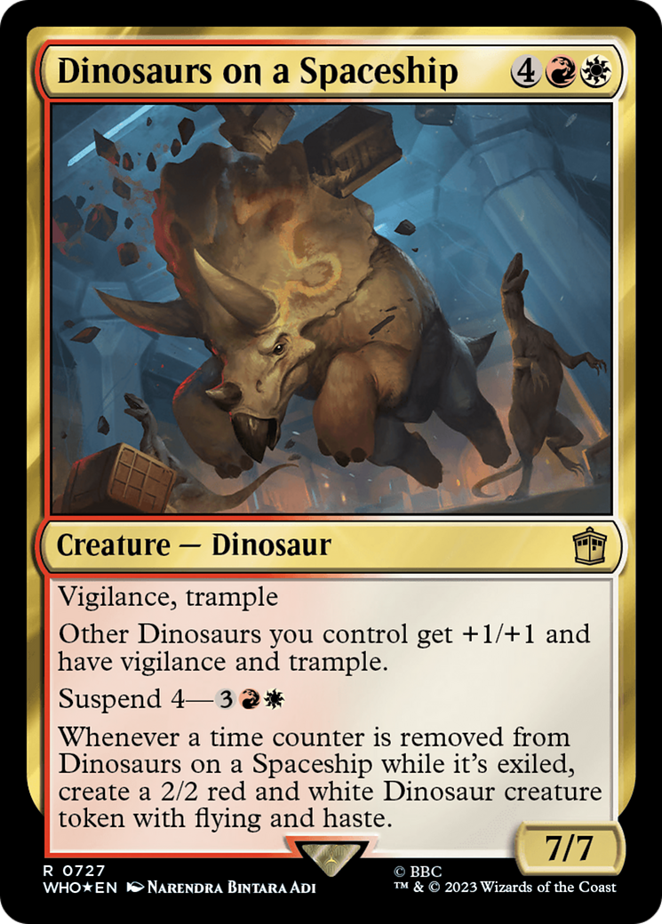 Dinosaurs on a Spaceship (Surge Foil) [Doctor Who] | Good Games Cannington