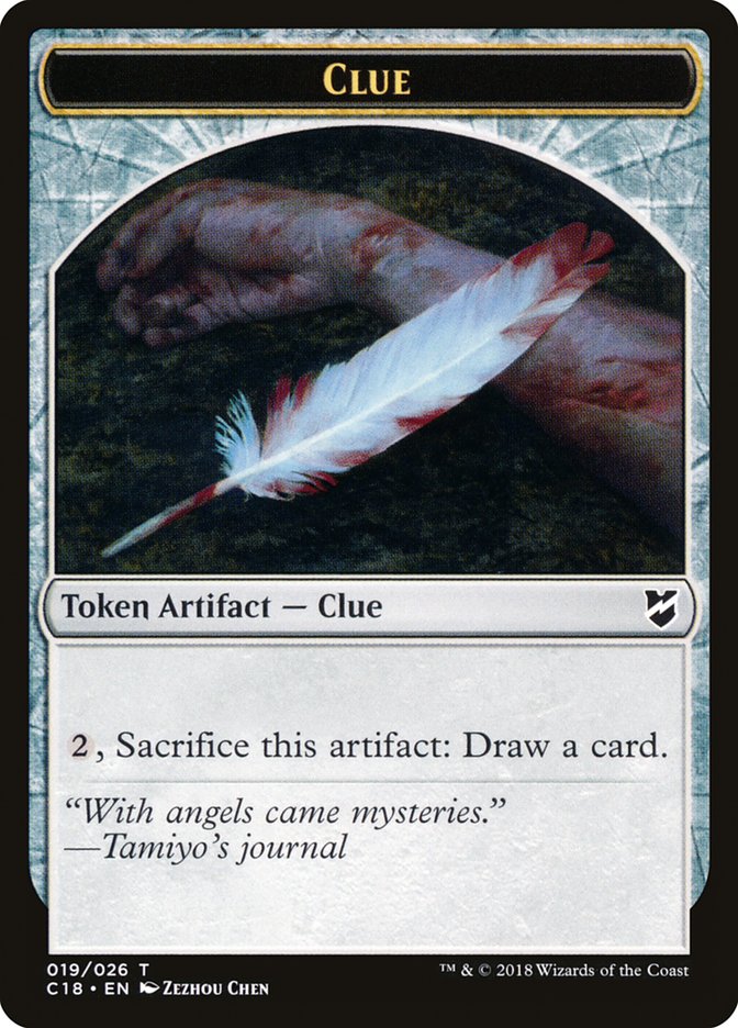 Clue Token [Commander 2018 Tokens] | Good Games Cannington