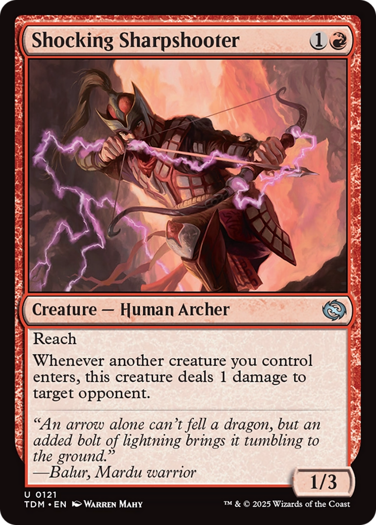 Shocking Sharpshooter [Tarkir: Dragonstorm] | Good Games Cannington