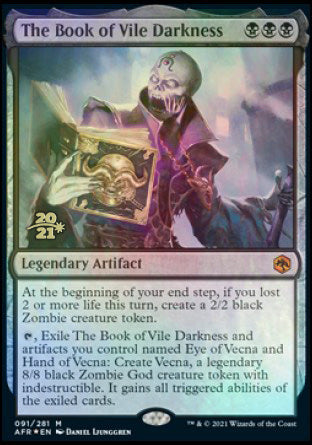The Book of Vile Darkness [Dungeons & Dragons: Adventures in the Forgotten Realms Prerelease Promos] | Good Games Cannington
