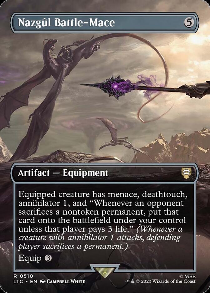 Nazgûl Battle-Mace 510 (Commander: The Lord of the Rings: Tales of Middle-earth)  - Borderless Foil | Good Games Cannington