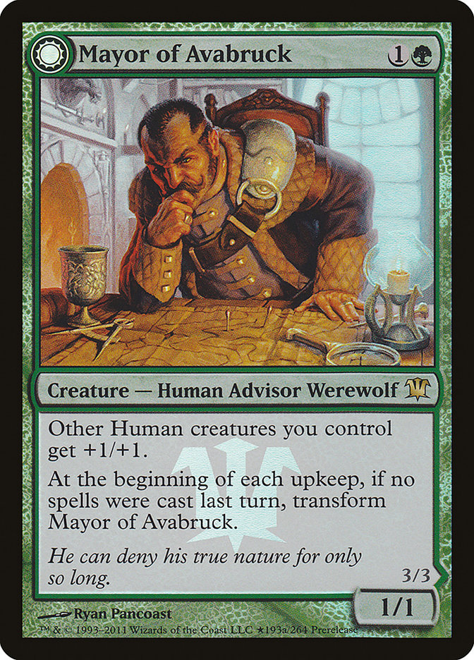 Mayor of Avabruck // Howlpack Alpha [Innistrad Prerelease Promos] | Good Games Cannington