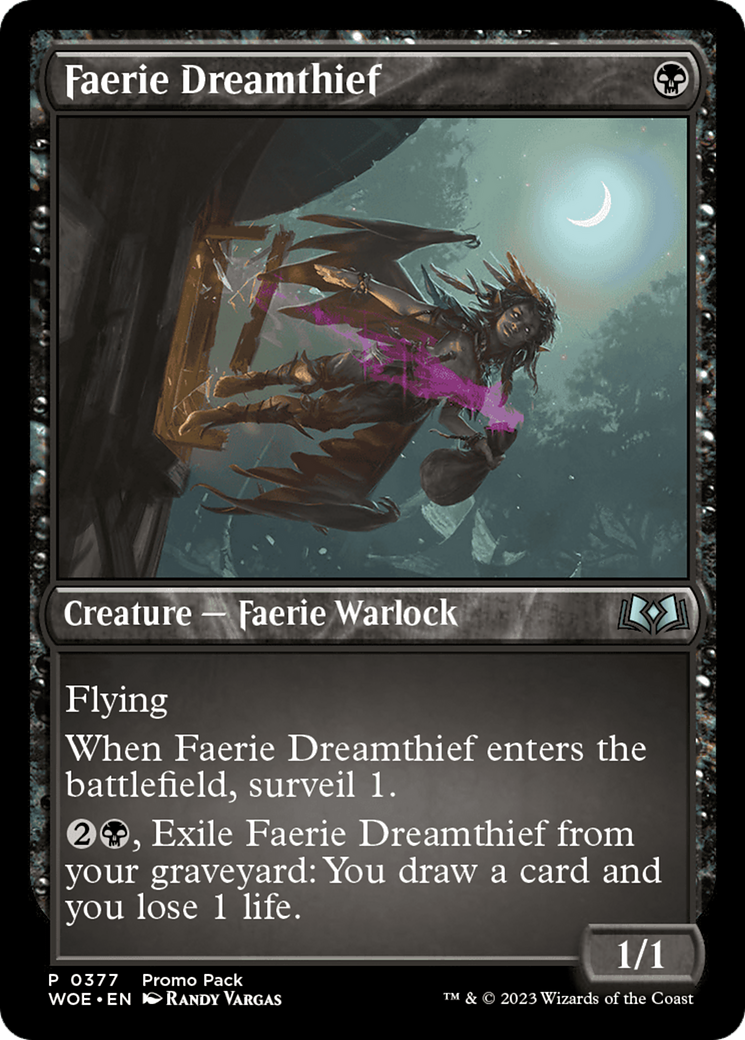 Faerie Dreamthief (Promo Pack) [Wilds of Eldraine Promos] | Good Games Cannington