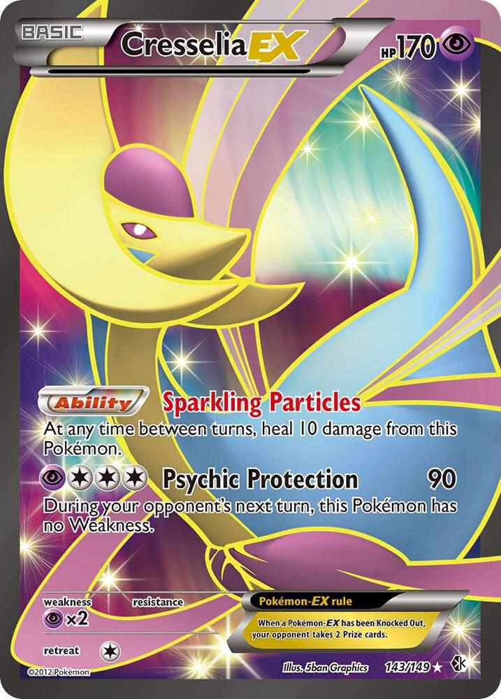 Cresselia EX 143/149 (Boundaries Crossed)  - Holofoil | Good Games Cannington