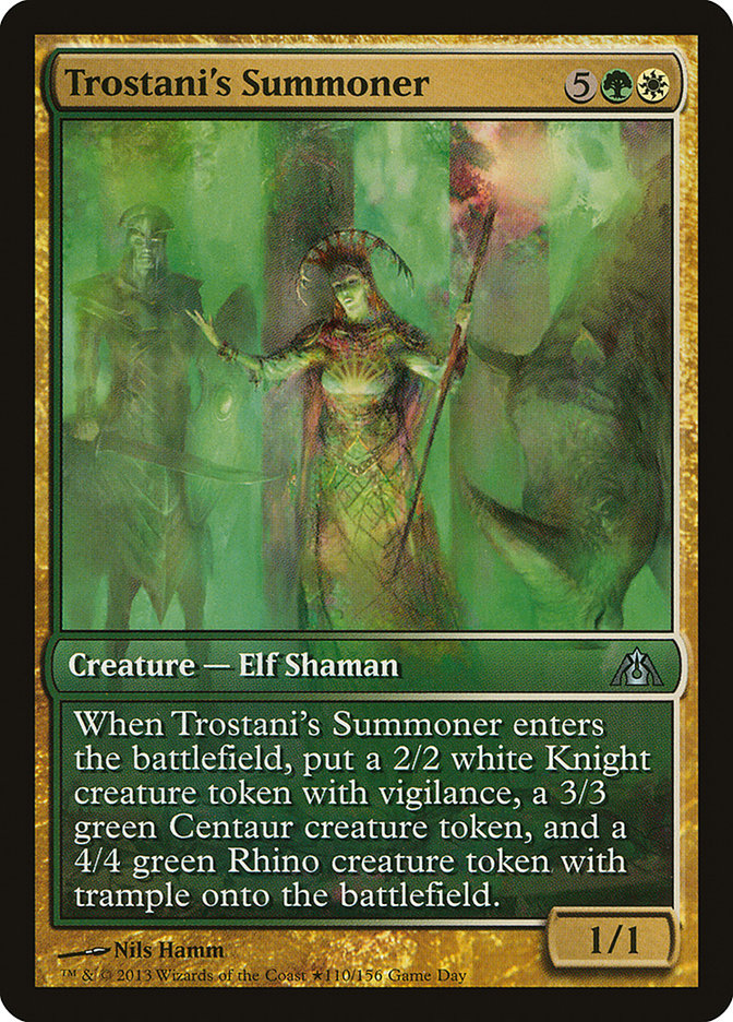 Trostani's Summoner (Game Day) [Dragon's Maze Promos] | Good Games Cannington