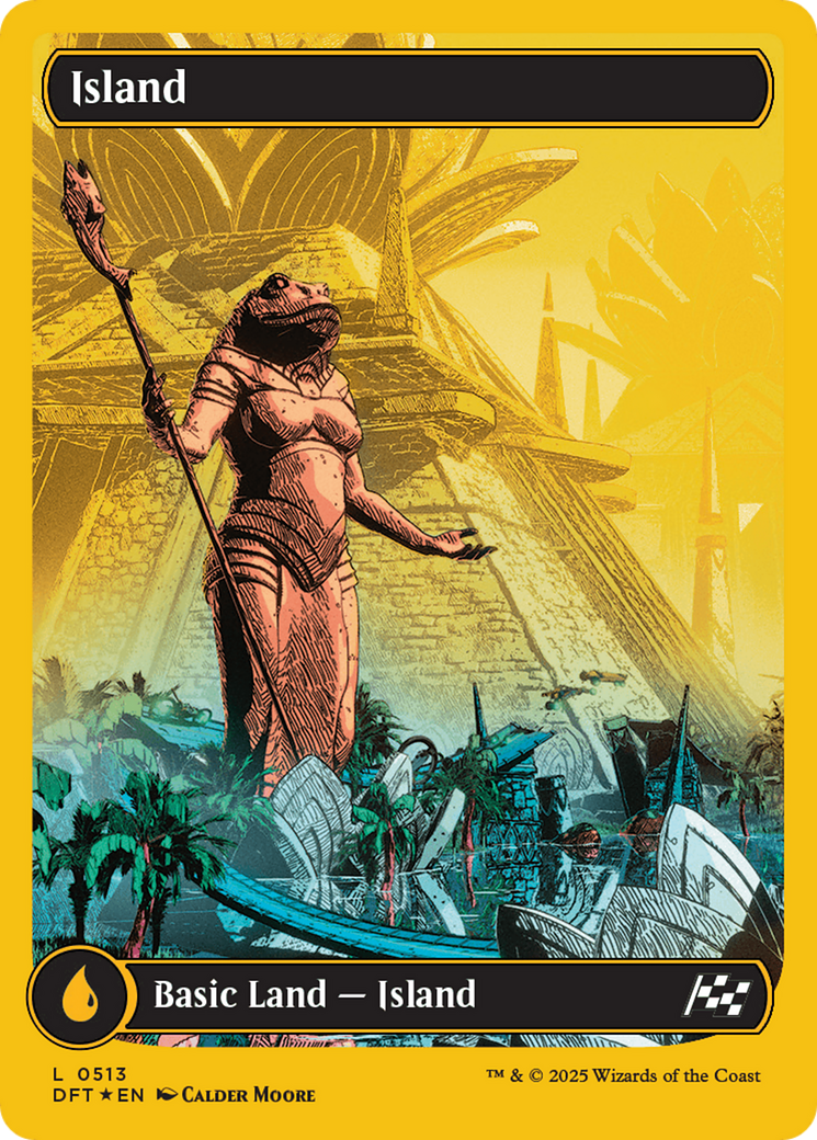 Island (0513) (First-Place Foil) [Aetherdrift] | Good Games Cannington