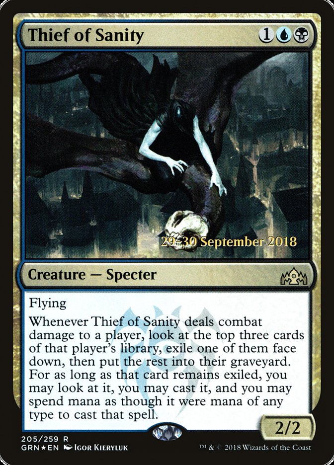 Thief of Sanity [Guilds of Ravnica Prerelease Promos] | Good Games Cannington