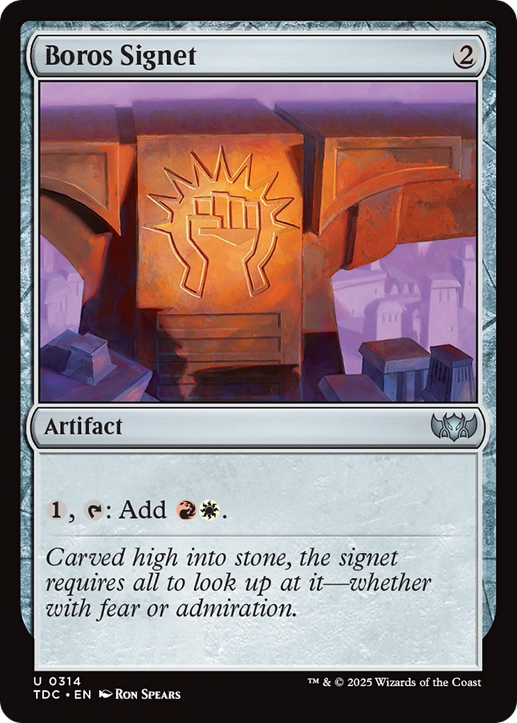 Boros Signet [Tarkir: Dragonstorm Commander] | Good Games Cannington