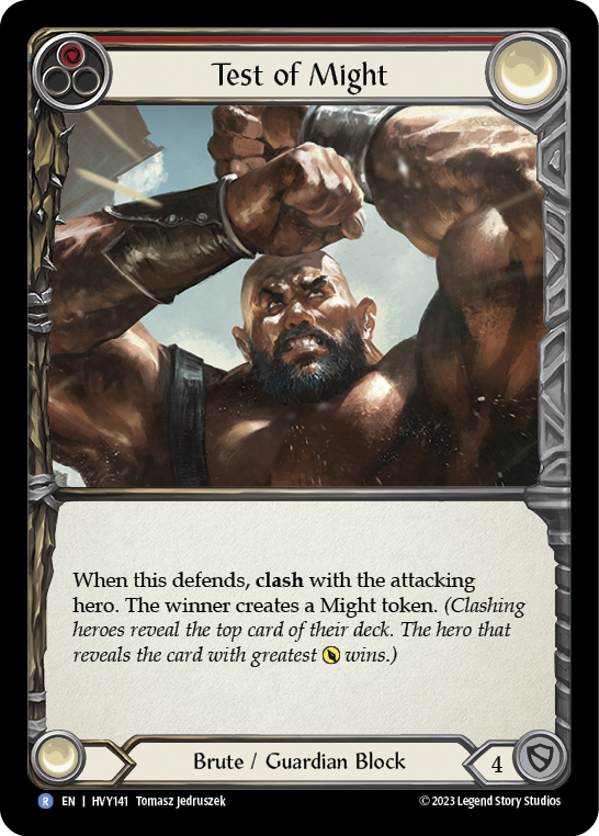 Test of Might [HVY141] (Heavy Hitters)  Rainbow Foil | Good Games Cannington