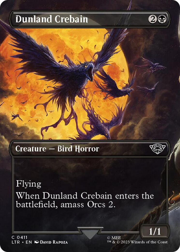 Dunland Crebain (Borderless Alternate Art) [The Lord of the Rings: Tales of Middle-Earth] | Good Games Cannington